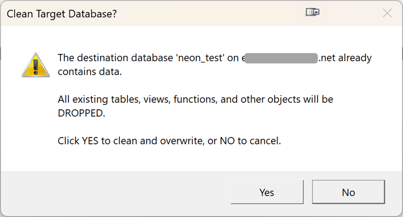 Overwrite Confirmation